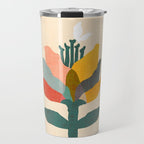 Flower and butterfly Travel Mug Gallery Image 1