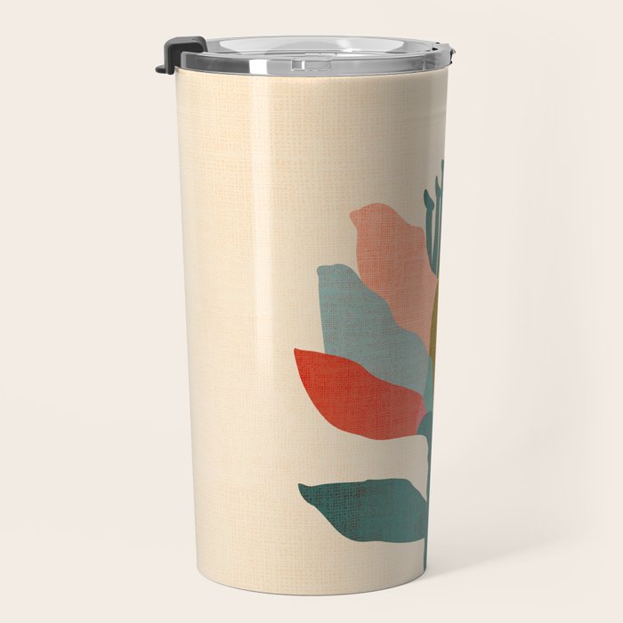 Flower and butterfly Travel Mug Gallery Image 3