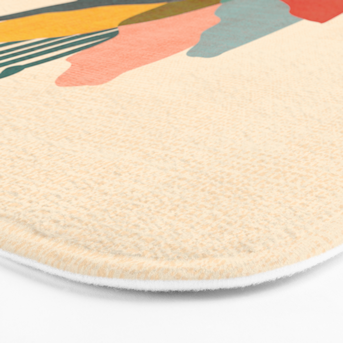 Flower and butterfly Bath Mat Gallery Image 3