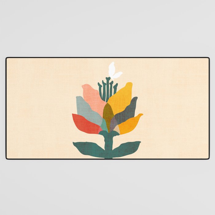 Flower and butterfly Desk Mat Gallery Image 3
