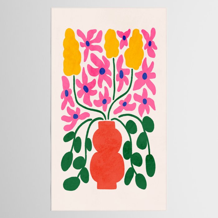 FOLIAGE 004: Lily & Orchid | Flower Market Tablecloth Gallery Image 2