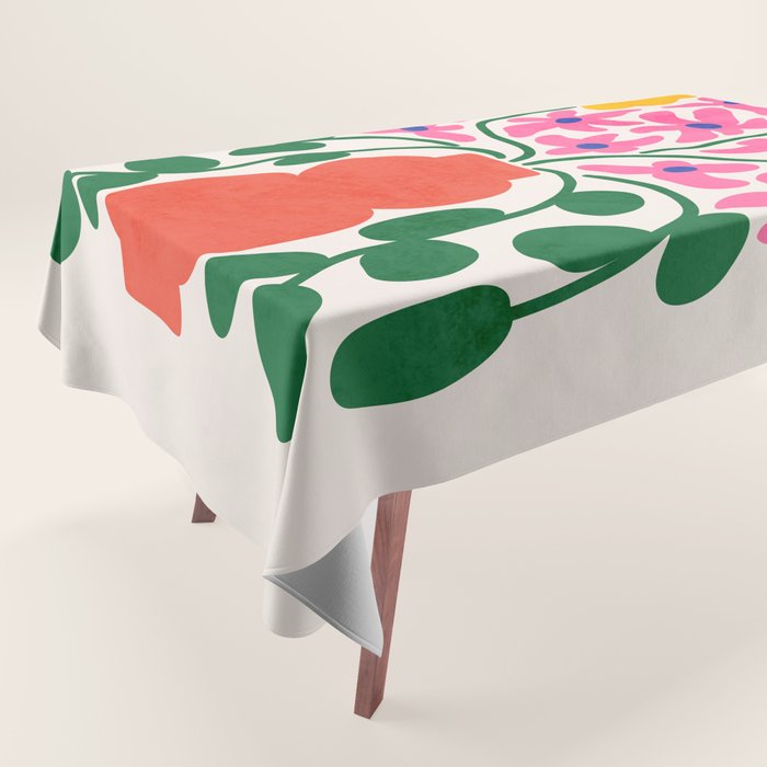 FOLIAGE 004: Lily & Orchid | Flower Market Tablecloth Gallery Image 1