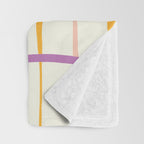 Summer lines orange Throw Blanket Gallery Image 3