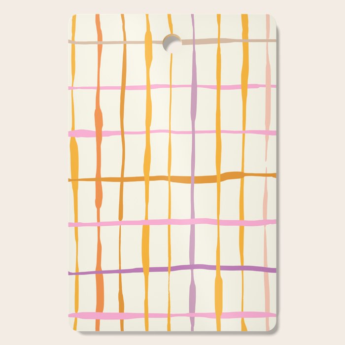 Summer lines orange Cutting Board Gallery Image 1
