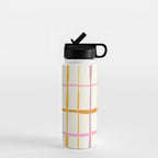 Summer lines orange Water Bottle Gallery Image 1