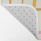 Summer lines orange Bath Mat Gallery Image 2
