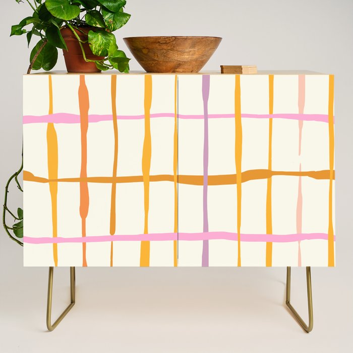 Summer lines orange Credenza Gallery Image 1