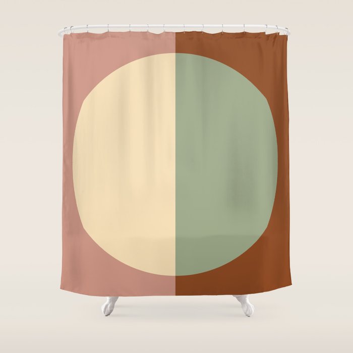 Color Block Abstract XXIV Shower Curtain Gallery Image 1