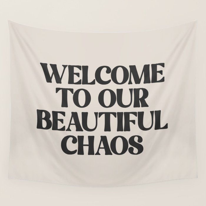Funny Retro Family Love Quote Wall Tapestry Gallery Image 1