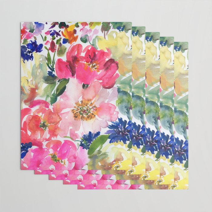 cool peonies Wrapping Paper Gallery Image 3