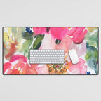 cool peonies Desk Mat Gallery Image 1