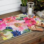 cool peonies Outdoor Rug Gallery Image 2