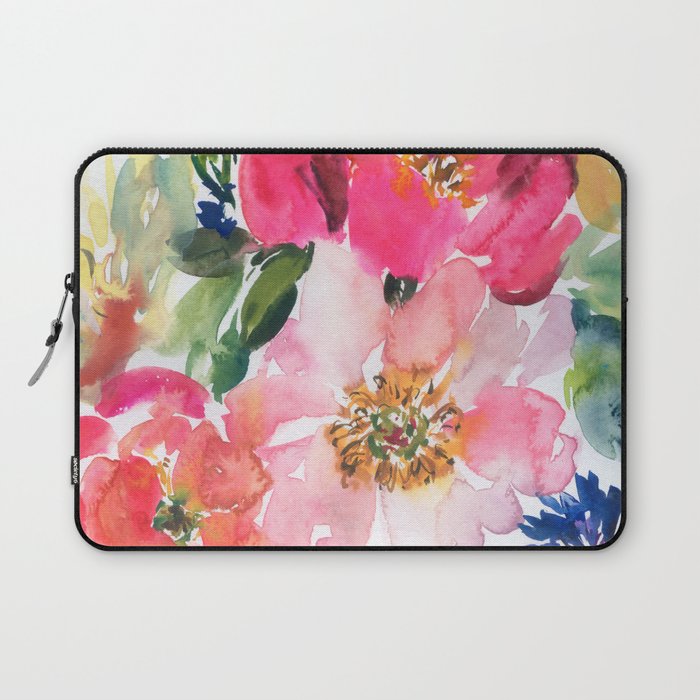 cool peonies Laptop Sleeve Gallery Image 1