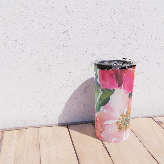 cool peonies Travel Mug Gallery Image 4