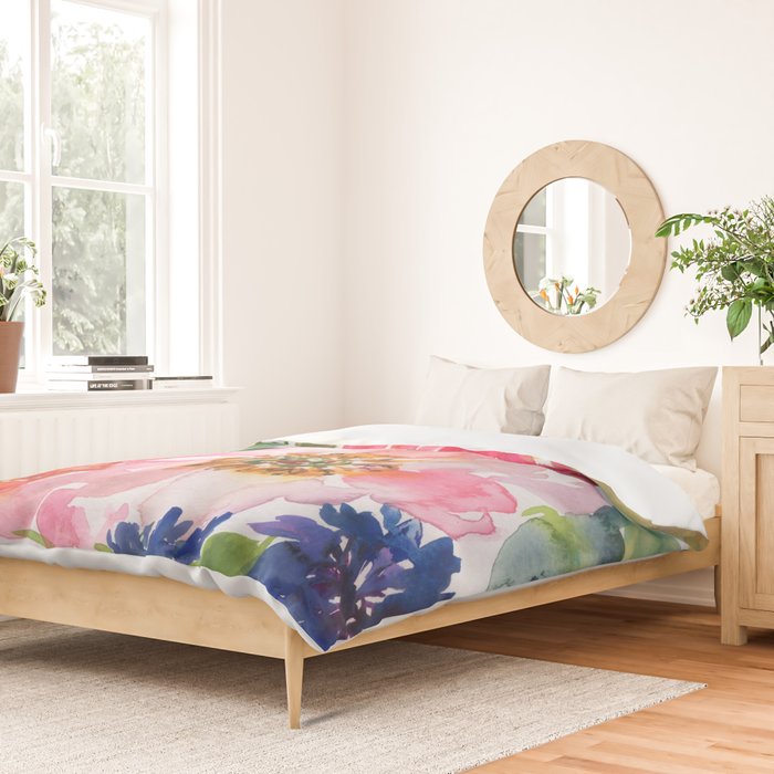cool peonies Duvet Cover Gallery Image 2