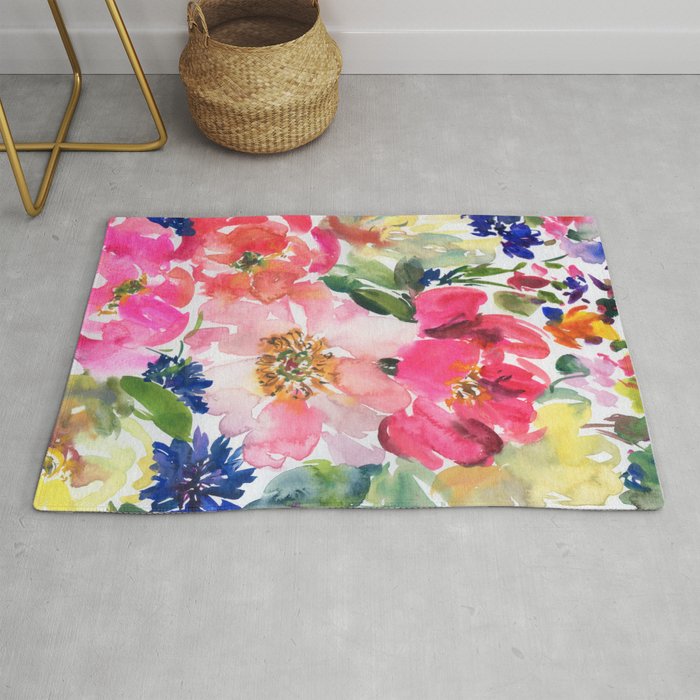 cool peonies Rug Gallery Image 1