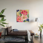 cool peonies Wood Wall Art Gallery Image 2