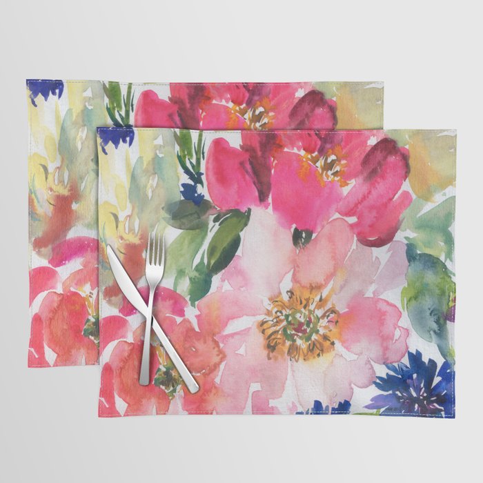 cool peonies Placemat Gallery Image 1