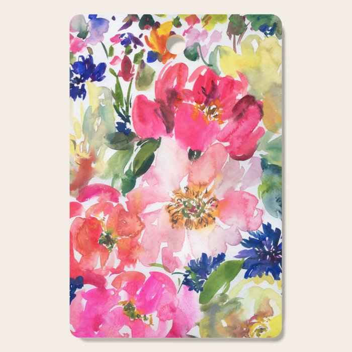 cool peonies Cutting Board Gallery Image 1