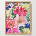 cool peonies Serving Tray Gallery Image 1