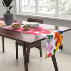 cool peonies Table Runner Gallery Image 2
