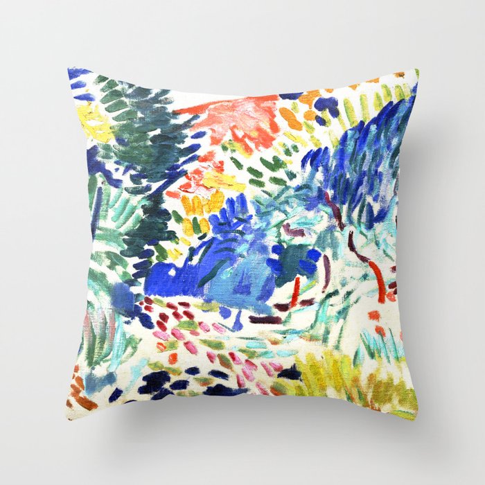 Henri Matisse,  Landscape At Collioure by Henri Matisse Throw Pillow Gallery Image 6