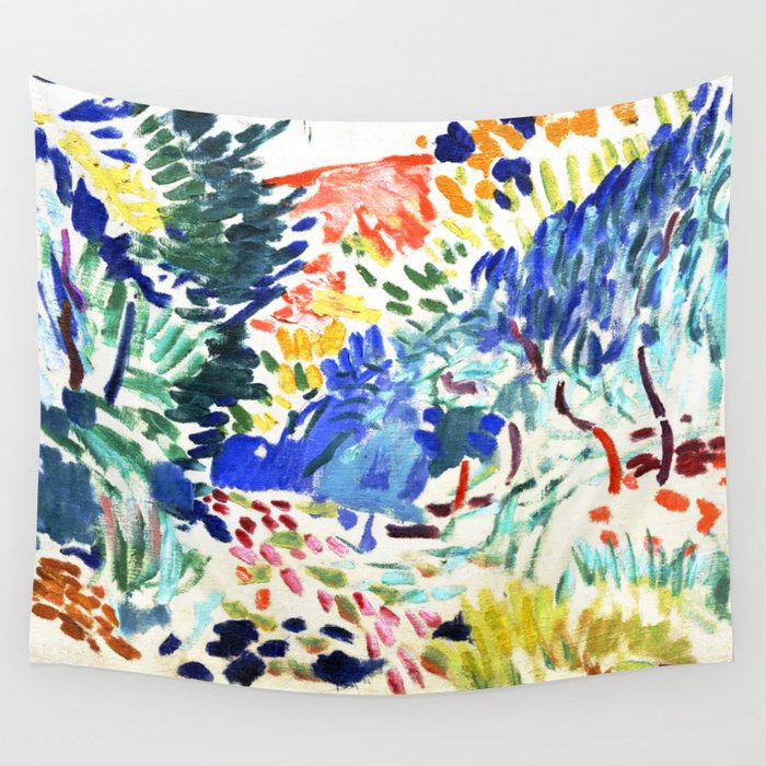 Henri Matisse,  Landscape At Collioure by Henri Matisse Wall Tapestry Gallery Image 4