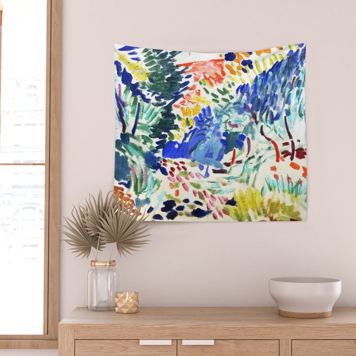 Henri Matisse,  Landscape At Collioure by Henri Matisse Wall Tapestry Gallery Image 2