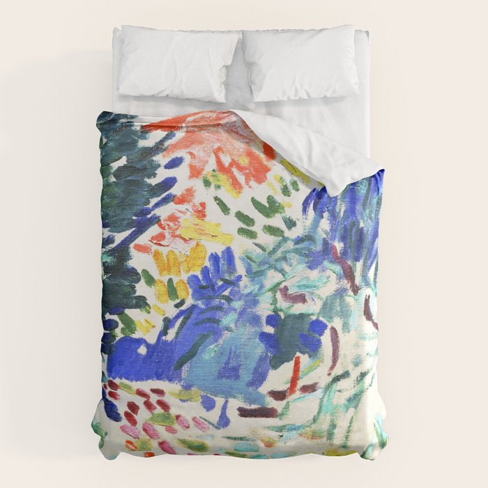 Henri Matisse,  Landscape At Collioure by Henri Matisse Duvet Cover Gallery Image 1