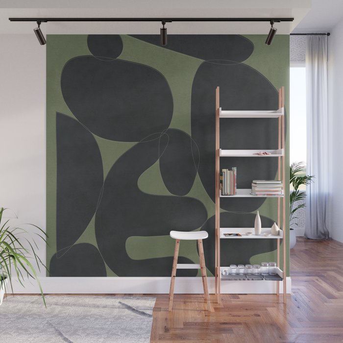 Modern Abstract Art 27 Wall Mural Gallery Image 1