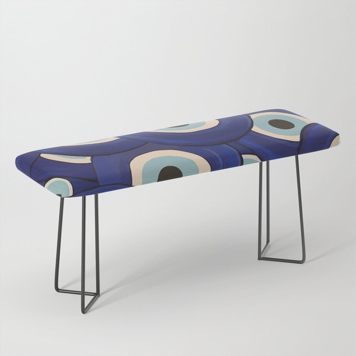 Watercolor Evil Eye Bench Gallery Image 1