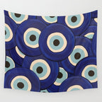 Watercolor Evil Eye Wall Tapestry Gallery Image 4