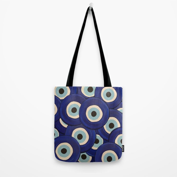 Watercolor Evil Eye Tote Bag Gallery Image 2