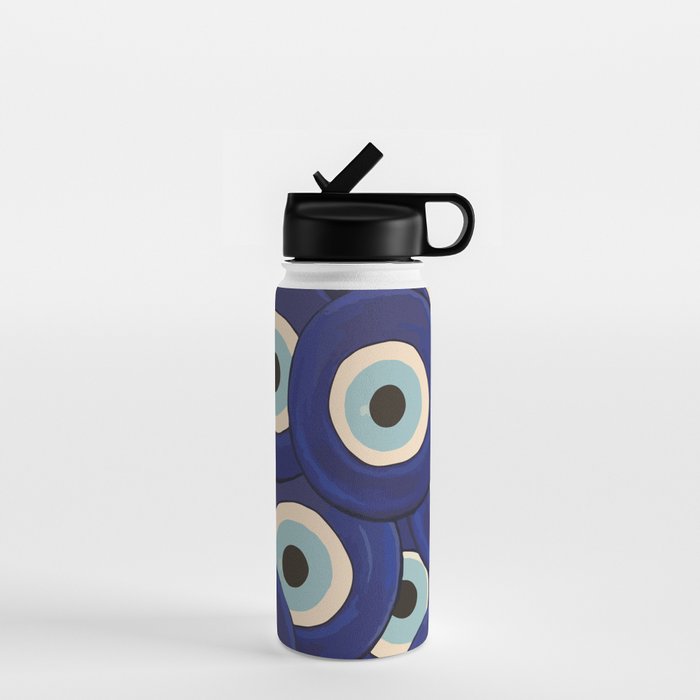 Watercolor Evil Eye Water Bottle Gallery Image 1