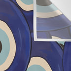 Watercolor Evil Eye Wall Tapestry Gallery Image 3