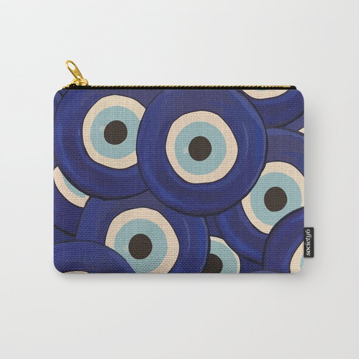 Watercolor Evil Eye Carry All Pouch Gallery Image 1