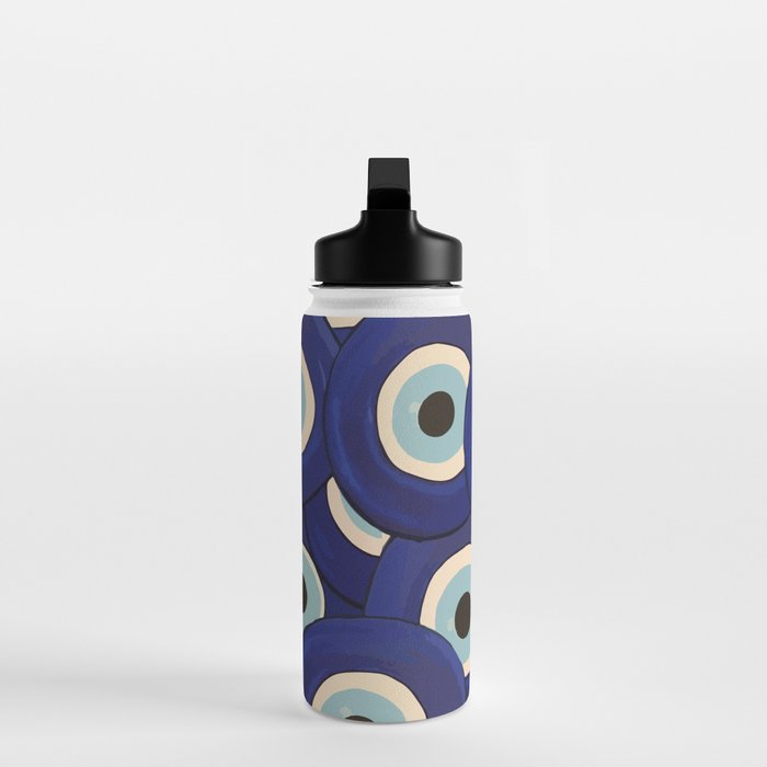 Watercolor Evil Eye Water Bottle Gallery Image 3