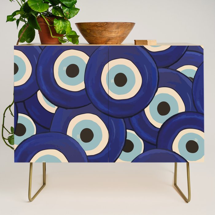Watercolor Evil Eye Credenza Gallery Image 1