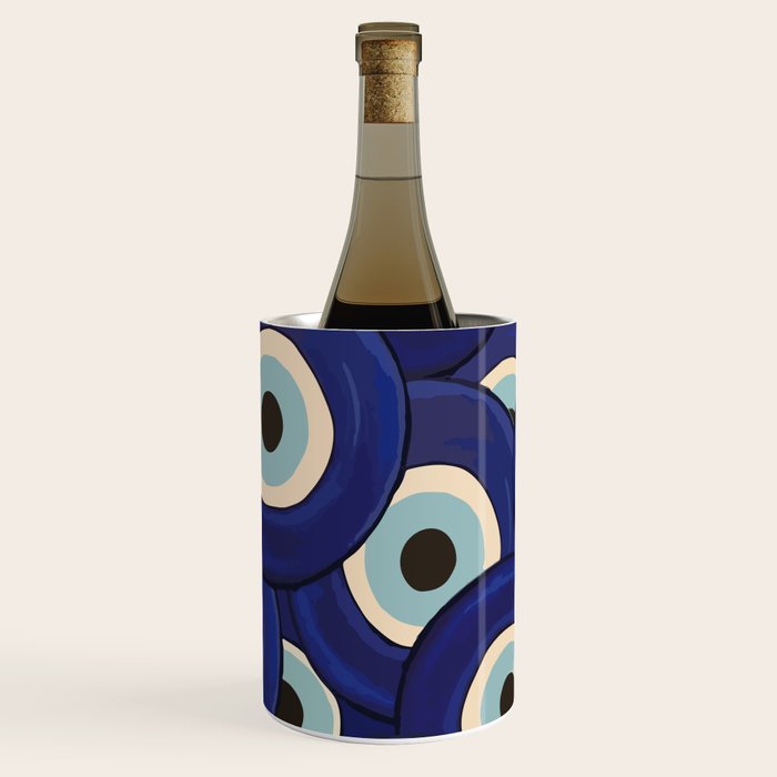 Watercolor Evil Eye Wine Chiller Gallery Image 3