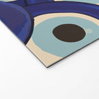 Watercolor Evil Eye Welcome Mat Gallery Image 2