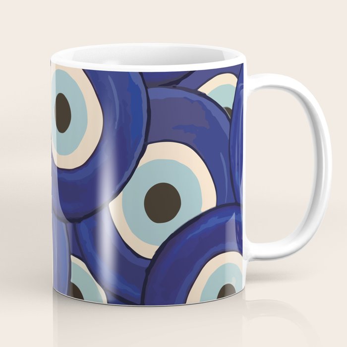 Watercolor Evil Eye Coffee Mug Gallery Image 1