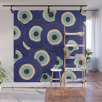 Watercolor Evil Eye Wall Mural Gallery Image 1