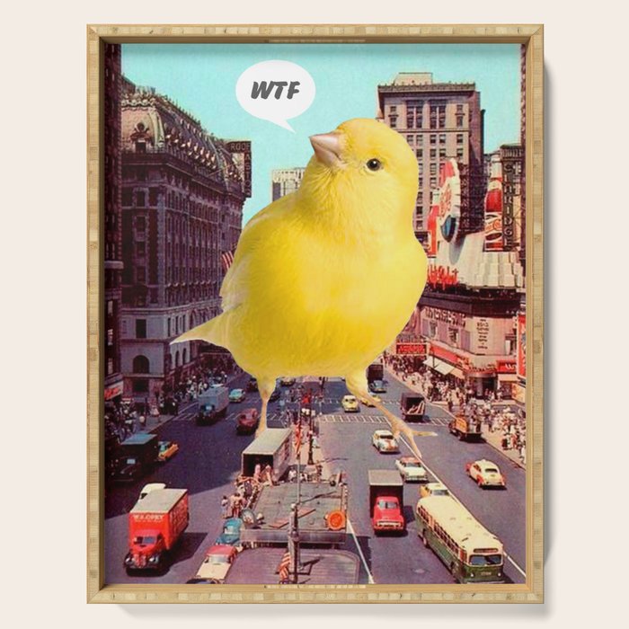 Canary in the City Serving Tray Gallery Image 1