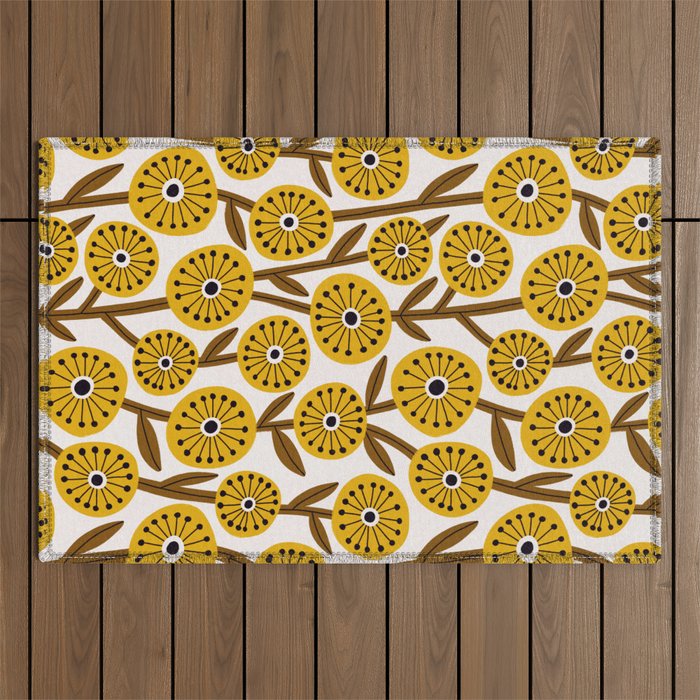 Mid Century Garden #1 Outdoor Rug Gallery Image 1