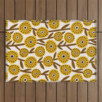 Mid Century Garden #1 Outdoor Rug Gallery Image 1