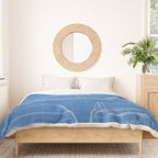 Tesla Model S Patent - Tesla Art - Blueprint Duvet Cover Gallery Image 3