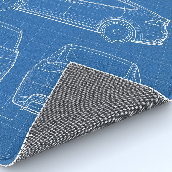 Tesla Model S Patent - Tesla Art - Blueprint Rug Gallery Image 4