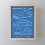 Tesla Model S Patent - Tesla Art - Blueprint Mini Art Print Gallery Image 1