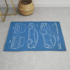 Tesla Model S Patent - Tesla Art - Blueprint Rug Gallery Image 1