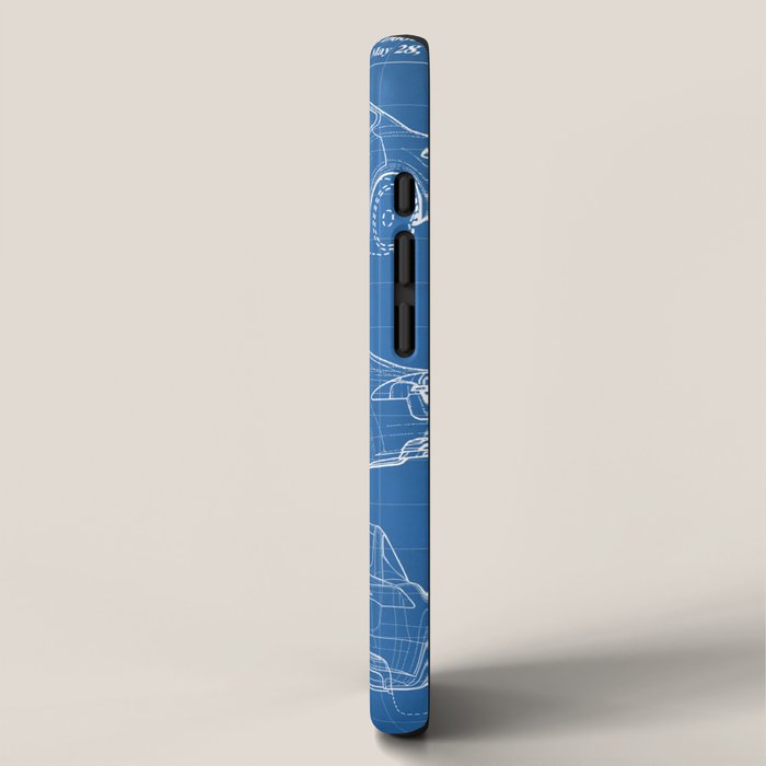 Tesla Model S Patent - Tesla Art - Blueprint iPhone Case Gallery Image 2